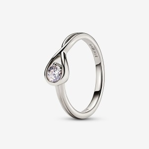 Pandora Brilliance 0.25 ct tw Lab-Created Diamond Rings White Gold | CIVOD-5368