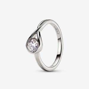 Pandora Brilliance 0.50 ct tw Lab-Created Diamond Rings White Gold | FZPUJ-1053