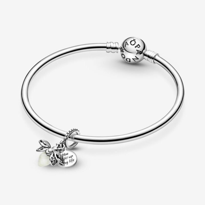 Pandora Glow-in-the-dark Firefly Dangle Dangle Charms Sterling Silver | SDPQX-4963